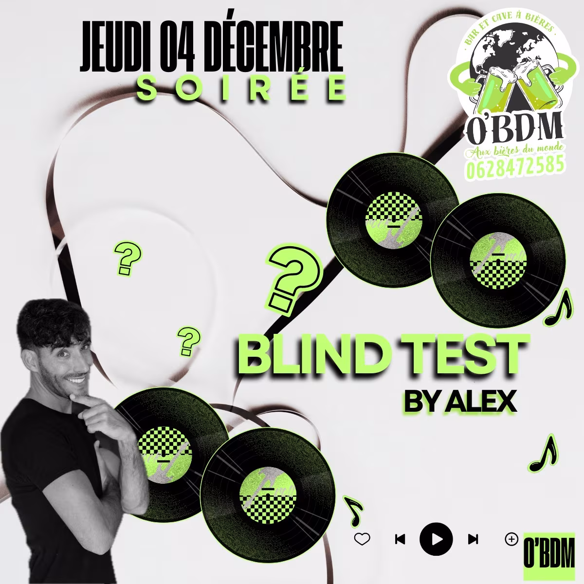 Affiche de 04-Décembre Soirée Blind Test