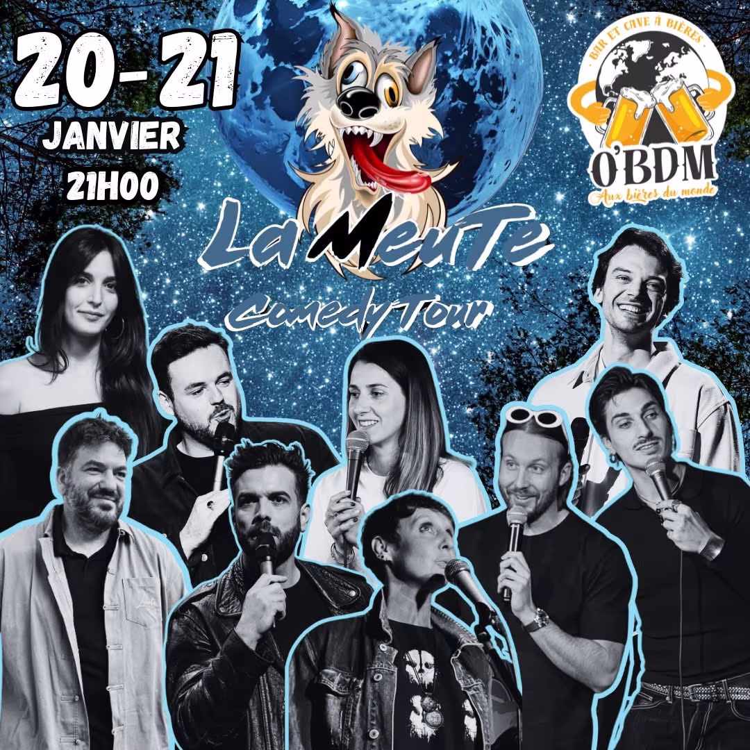 Affiche de 𝕄𝕒𝕣𝕕𝕚 𝟚𝟘 𝕖𝕥 𝕄𝕖𝕣𝕔𝕣𝕖𝕕𝕚 𝟚𝟙 𝕁𝕒𝕟𝕧𝕚𝕖𝕣 COMEDY CLUB O'BDM!