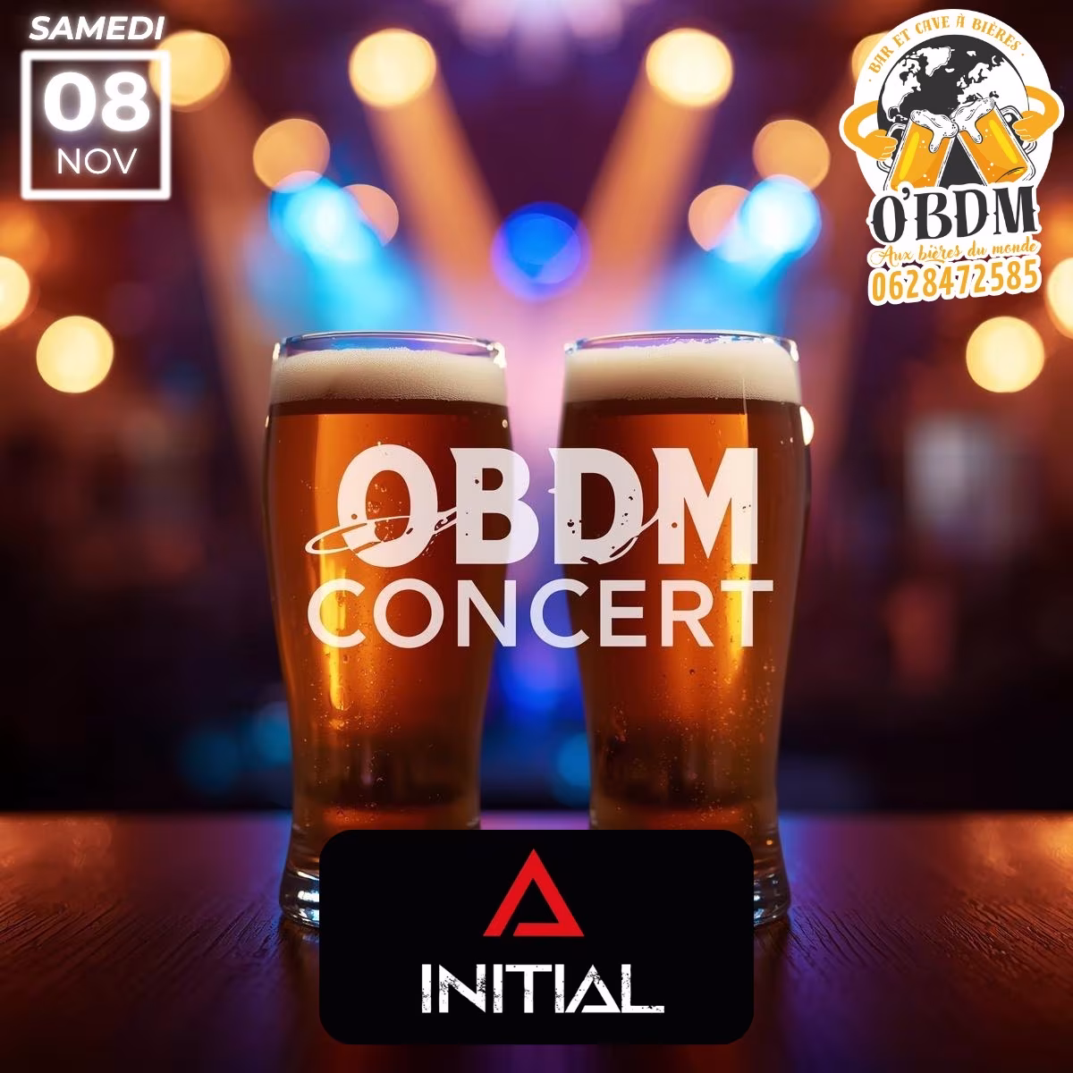 Affiche de Concert avec le Groupe Initial