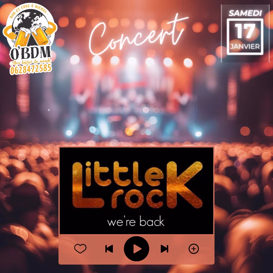 Affiche de Concert Live Little Rock O'bdm