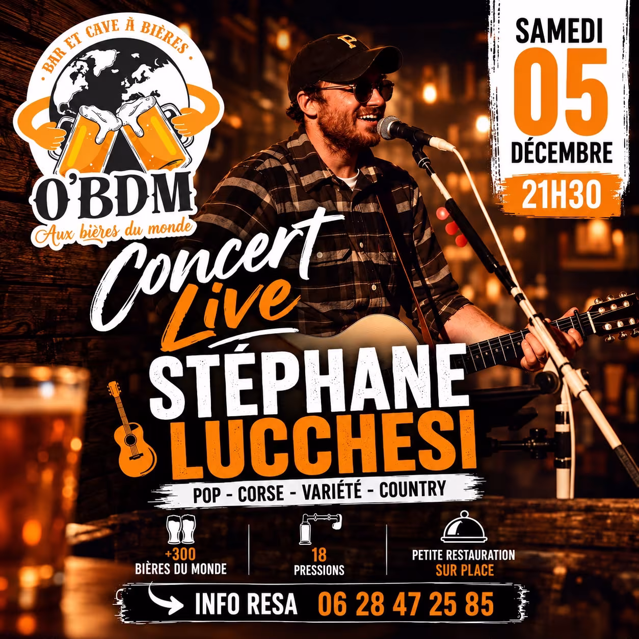 Affiche de CONCERT LIVE — STÉPHANE LUCCHESI