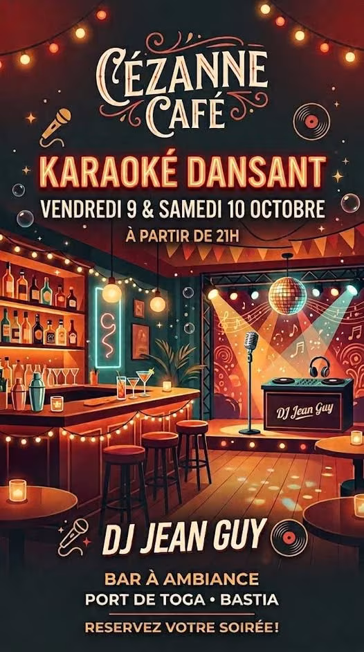 Affiche de Karaoké Dansant