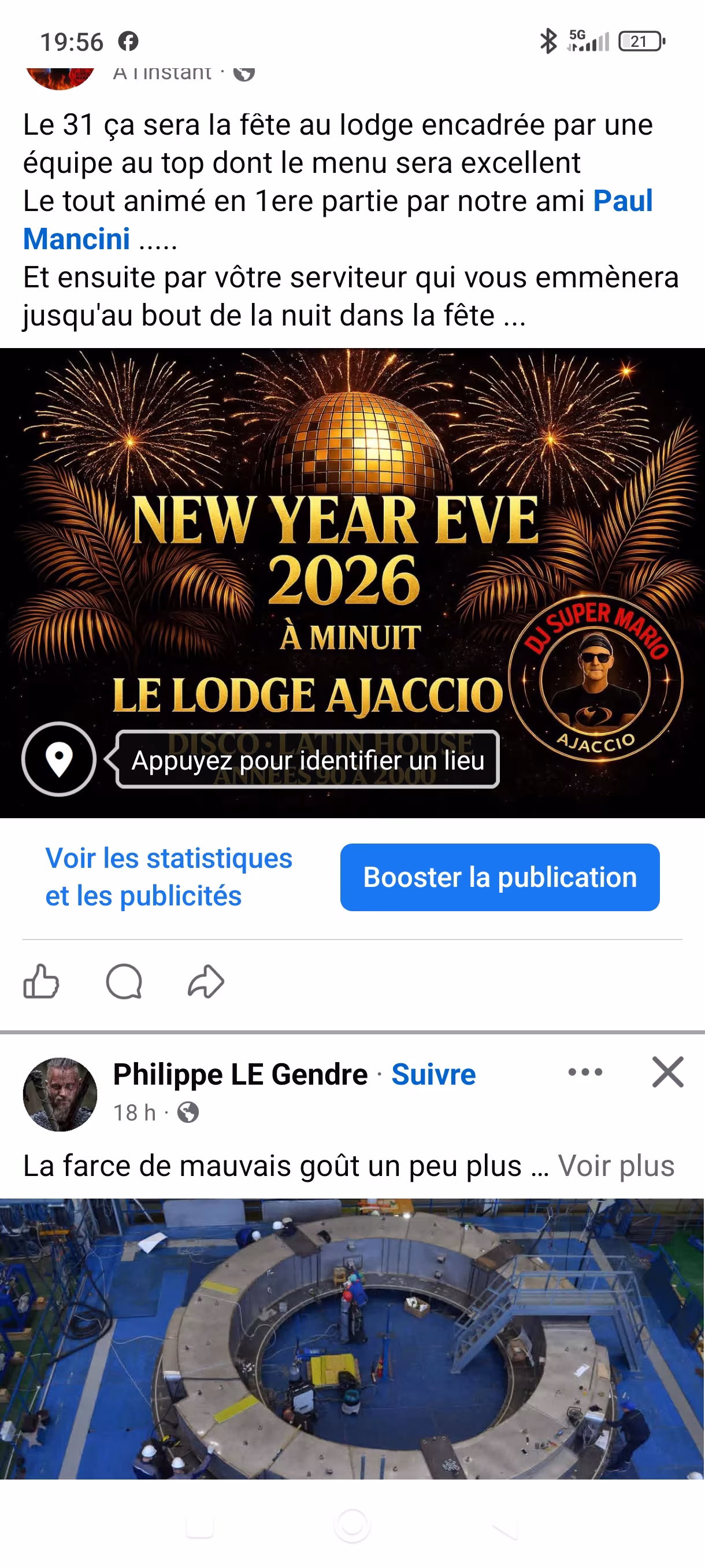Affiche de Nouvel an au Lodge