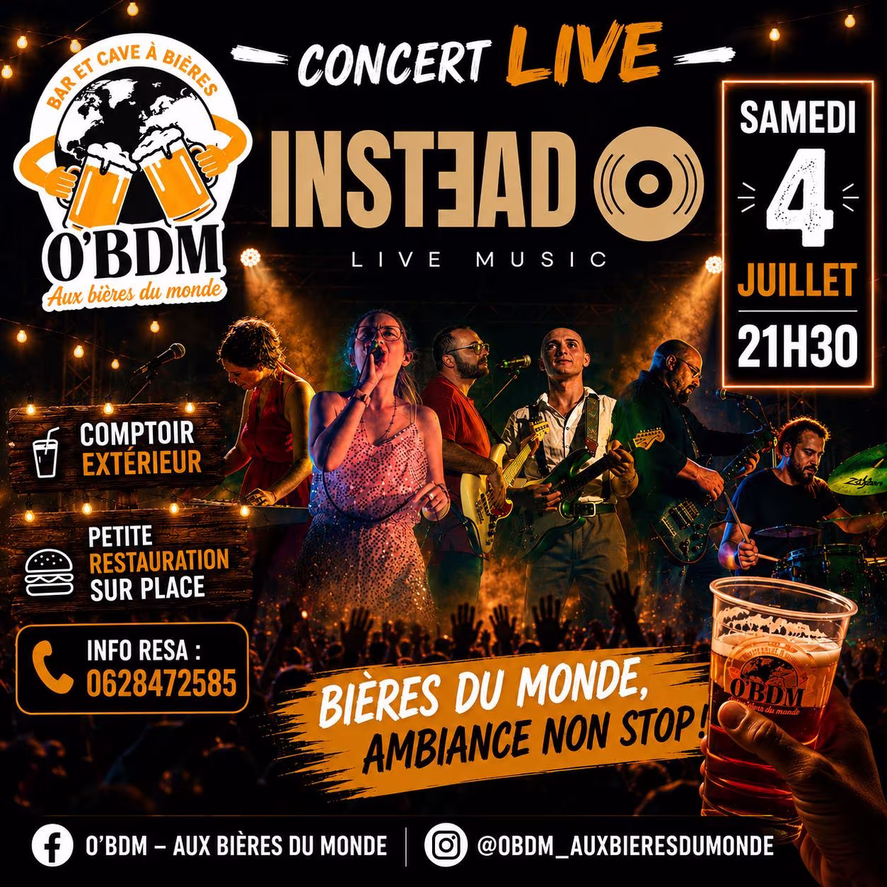 Affiche de O’BDM - Concert INSTEAD