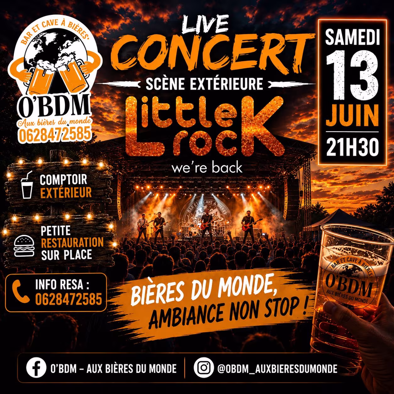 Affiche de O’BDM - Concert Live Little rock