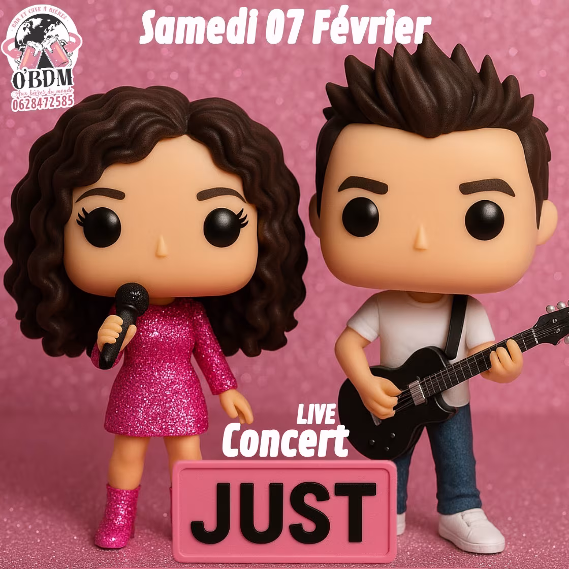 Affiche de Samedi 7 Février Concert Live Just O'bdm