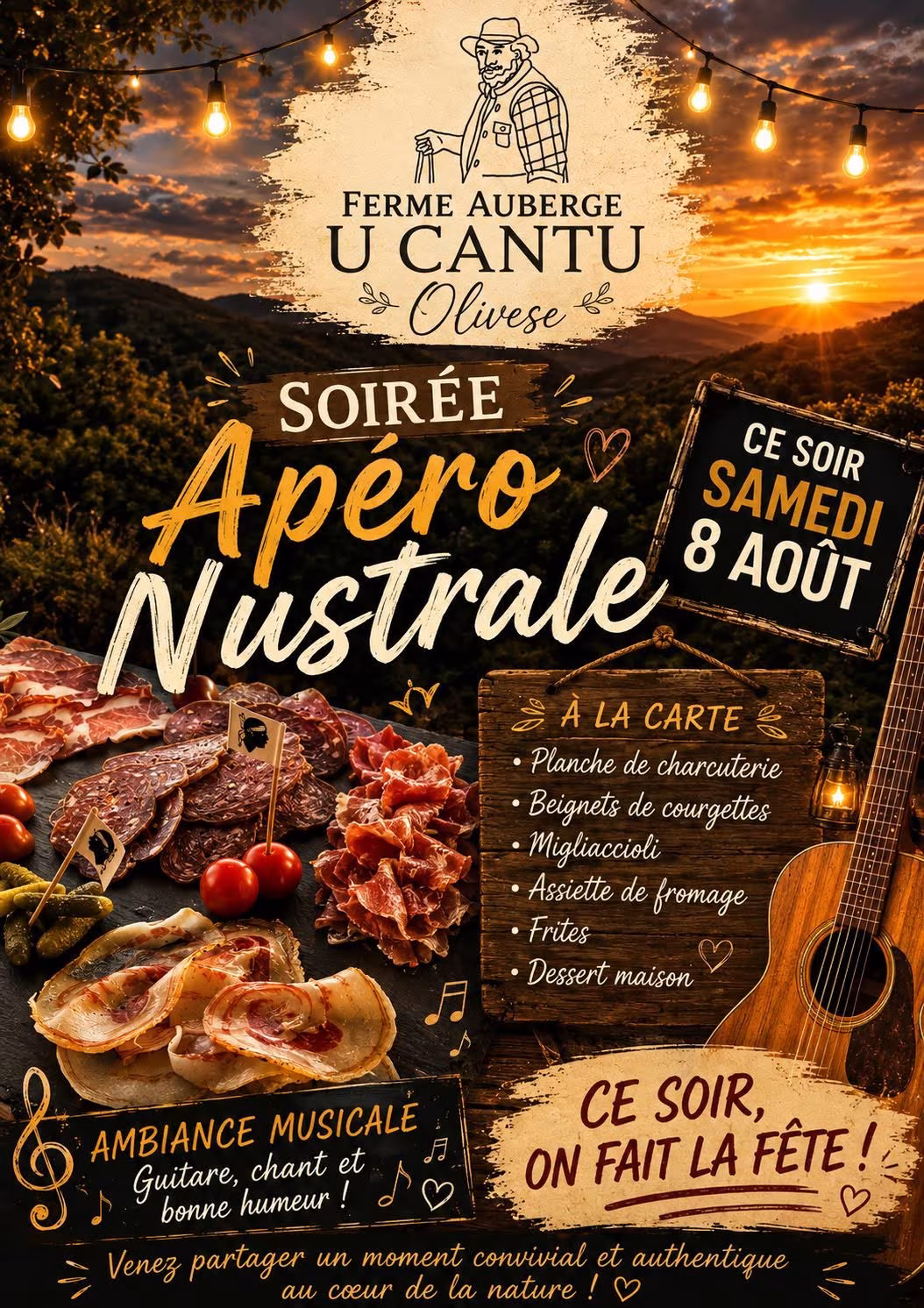 Affiche de Soirée Apéro Nustrale