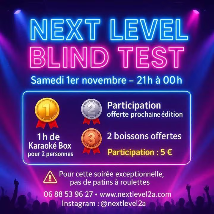 Affiche de Soirée Blind Test