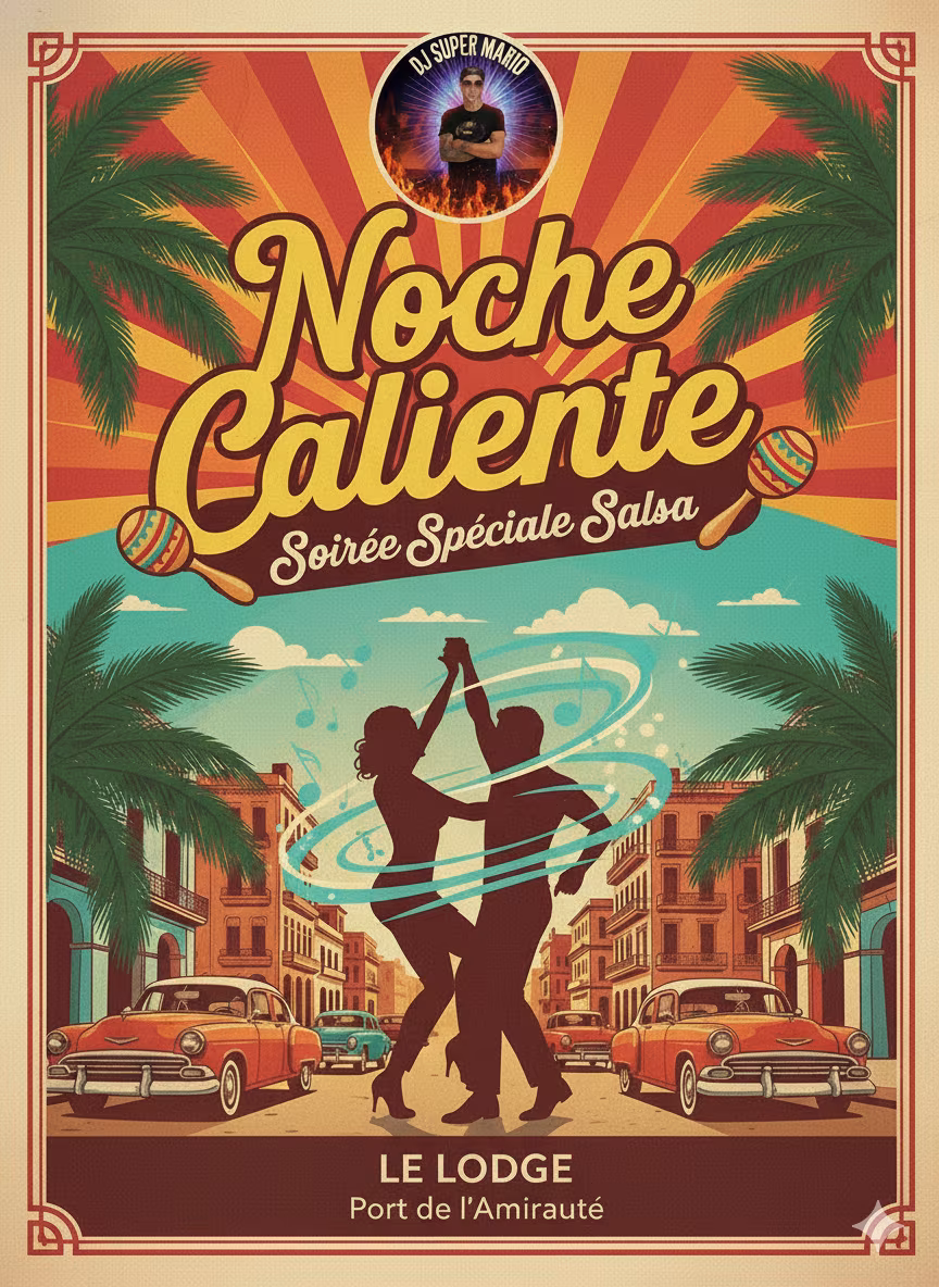 Affiche de Soirée caliente salsa