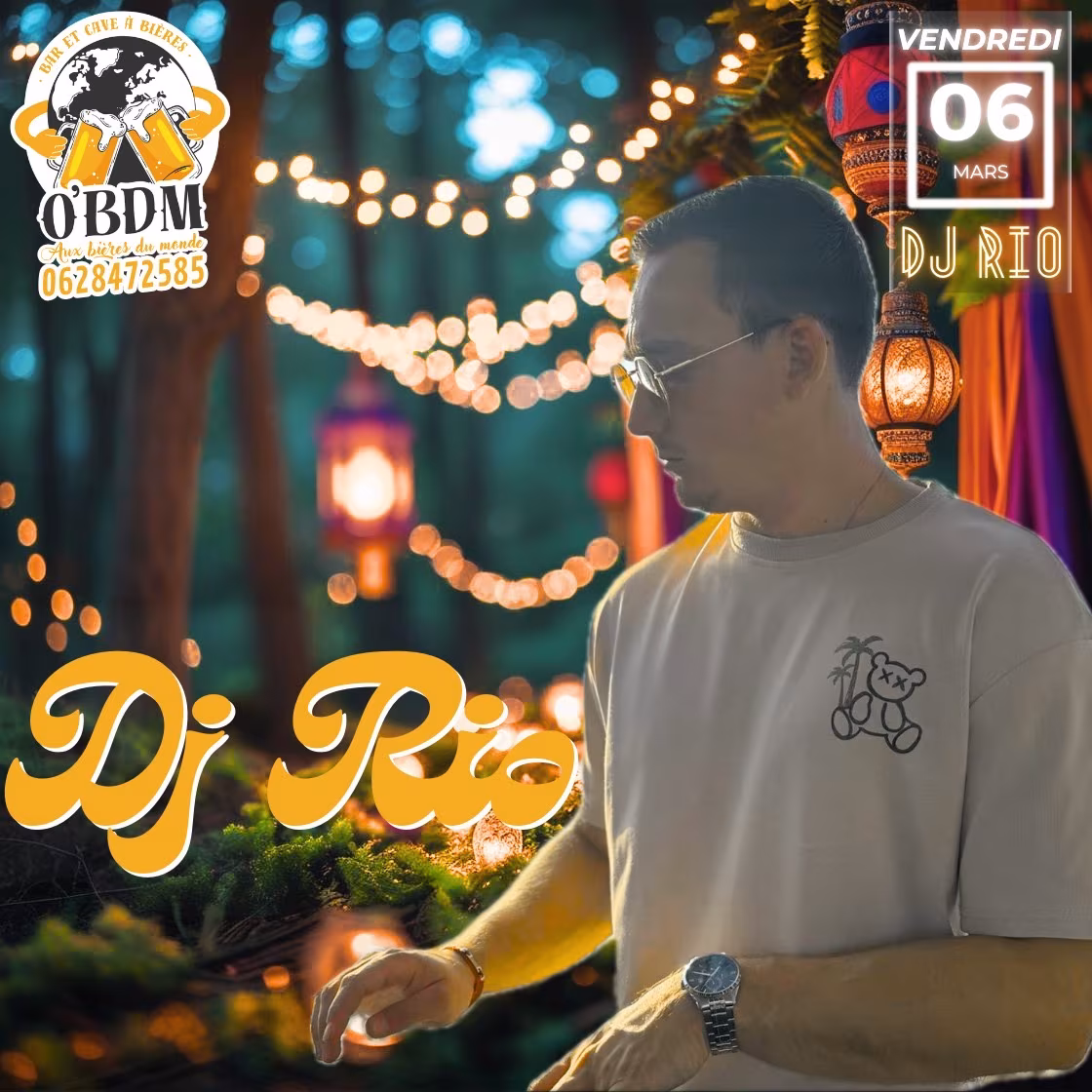 Affiche de Soirée Dj set Rio