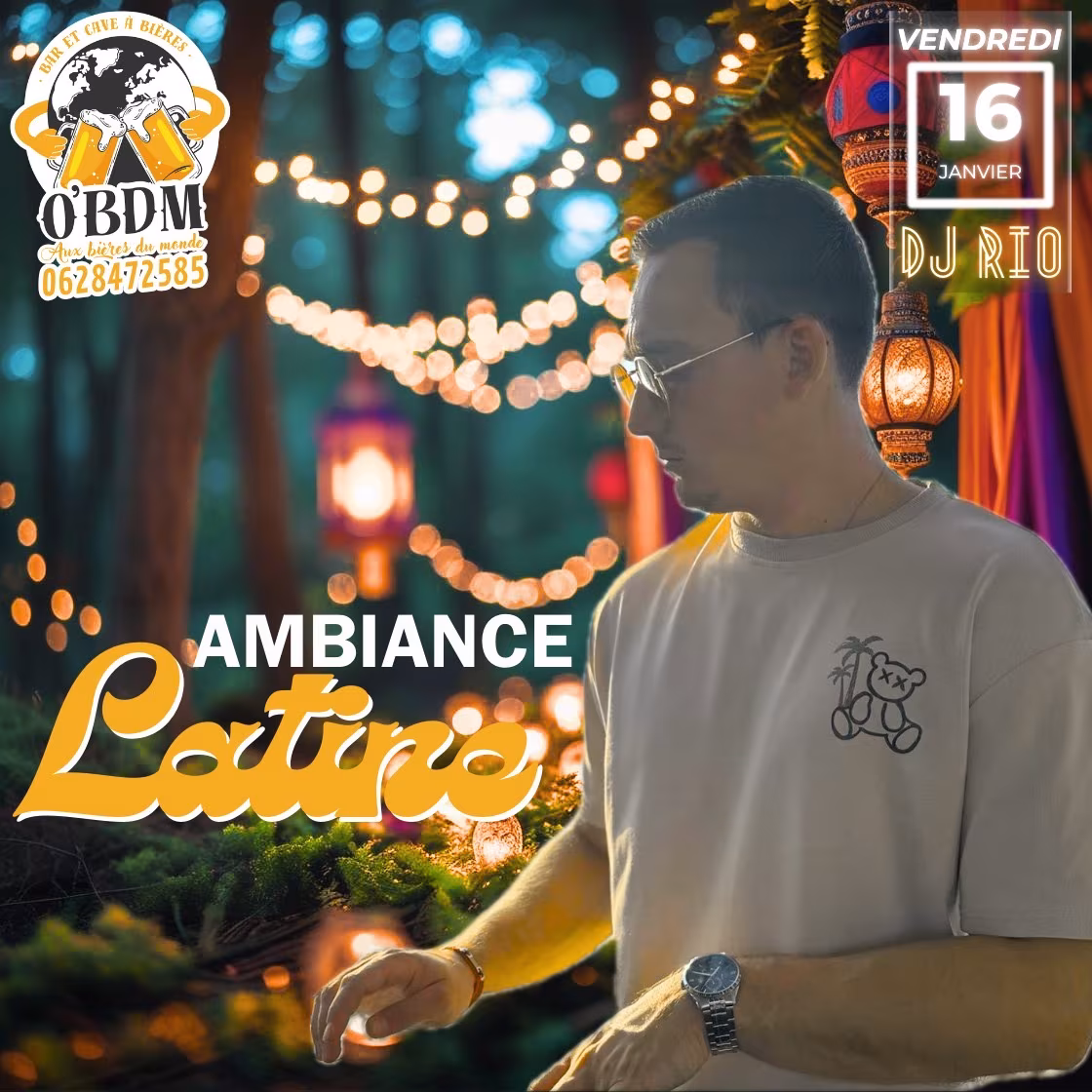 Affiche de Soirée Dj Set Rio O'bdm!