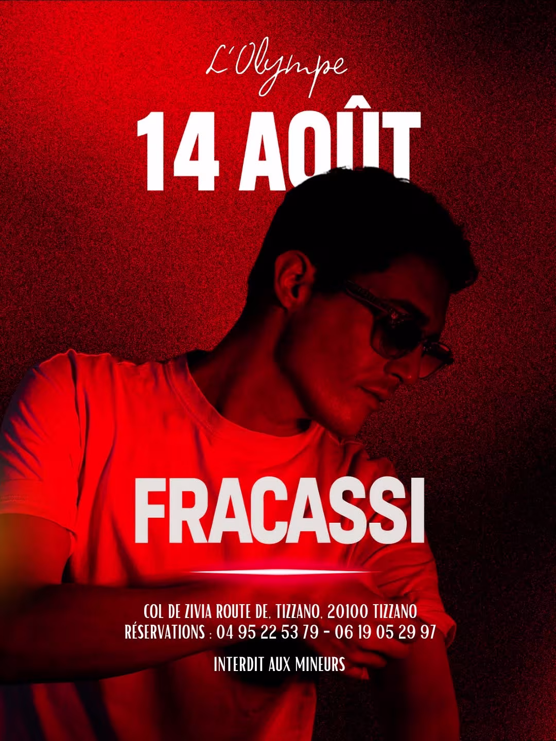 Affiche de Soirée Fracassi à L'Olympe