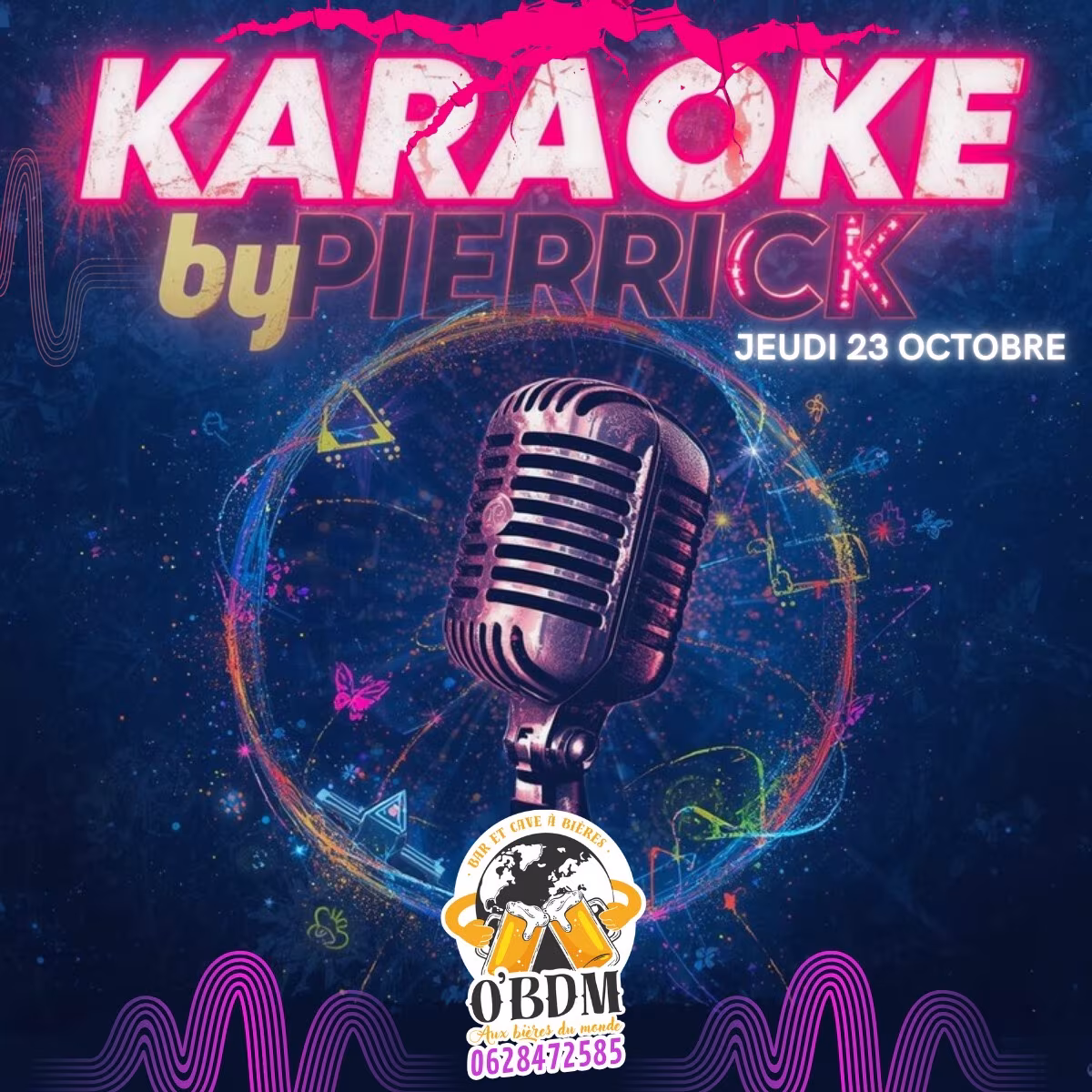 Affiche de Soirée Karaoké Jeudi 23 Octobre