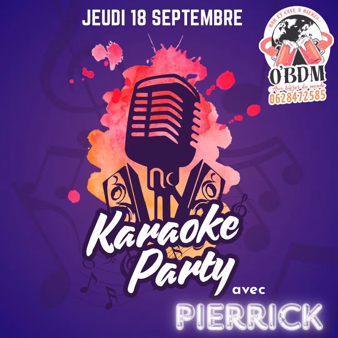 Affiche de Soirée Karaoké Party