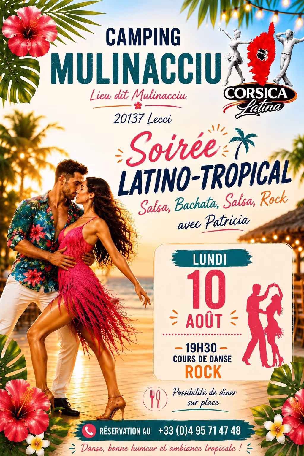 Affiche de Soirée LATINO-TROPICAL