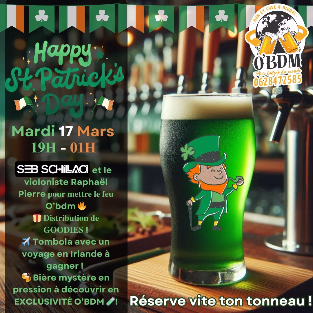 Affiche de ST PATRICK O'BDM!