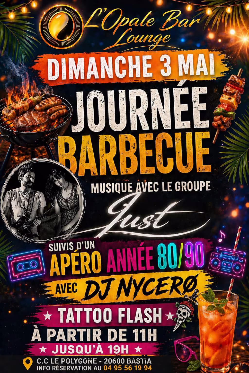 Affiche de Journée barbecue à l'opale bar