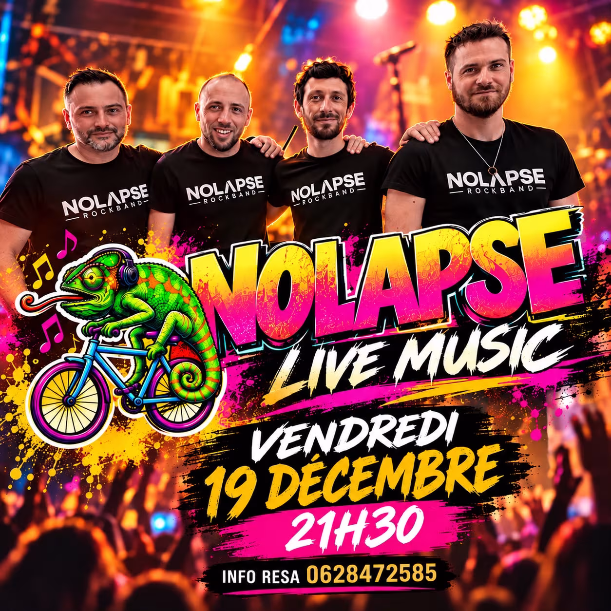 Affiche de NOLAPSE — ROCK BAND