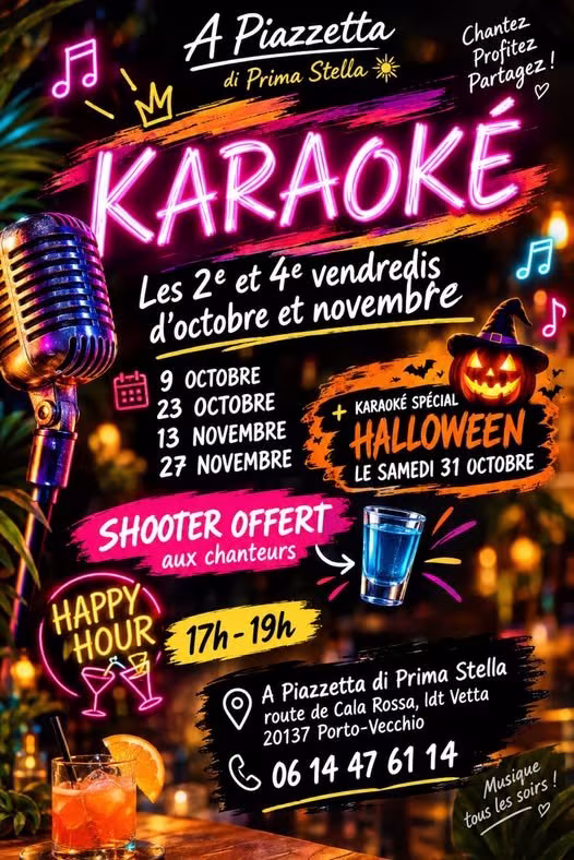 Affiche de Karaoké spécial Halloween
