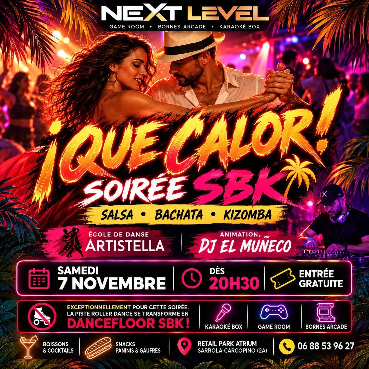 Affiche de Soirée SBK ¡ Que Calor !