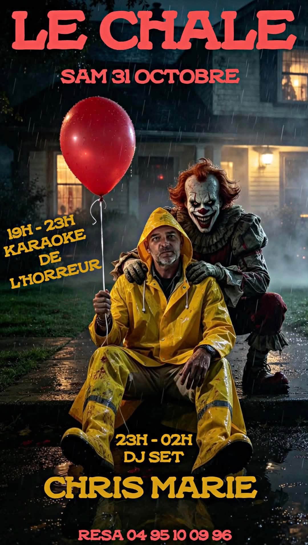 Affiche de Halloween au Chalé