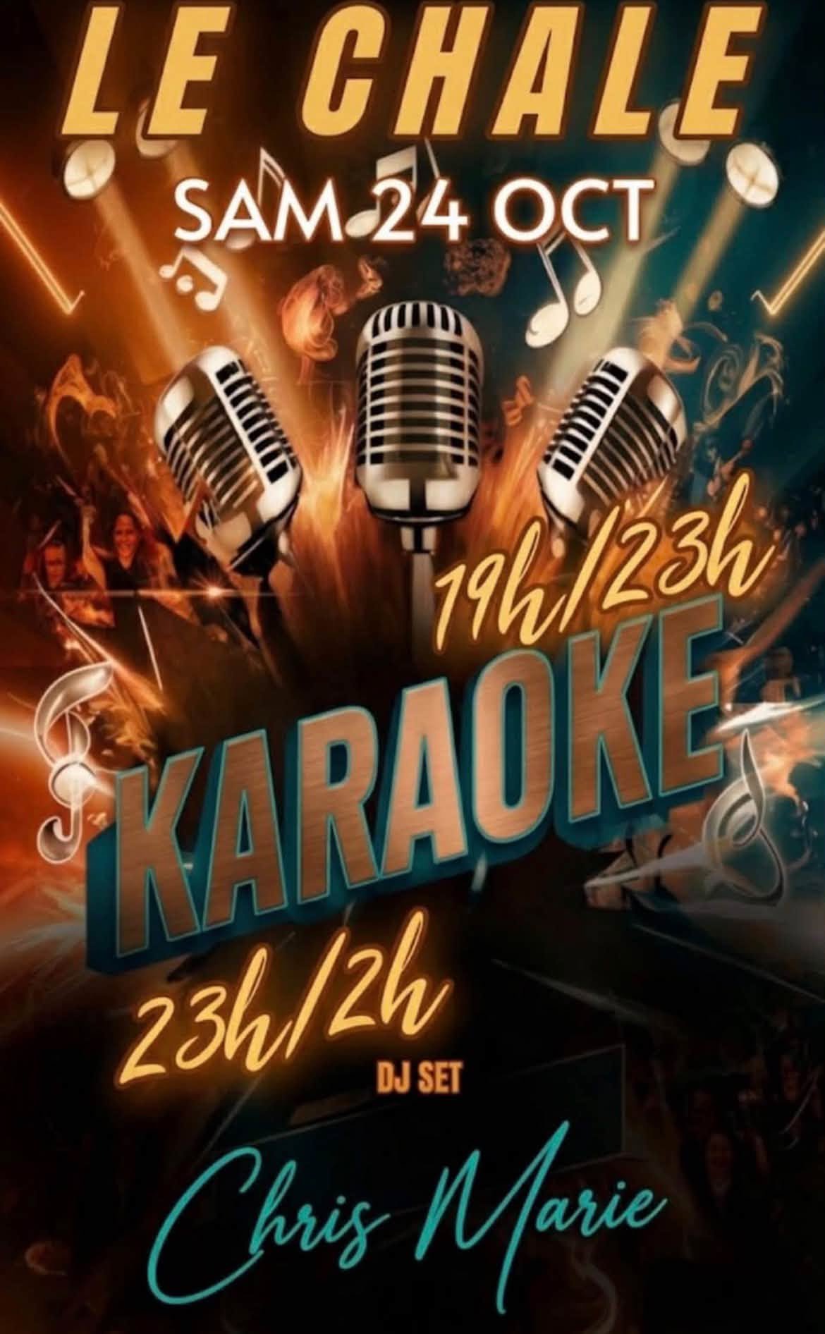 Affiche de Karaoké et DJ Chris Marie