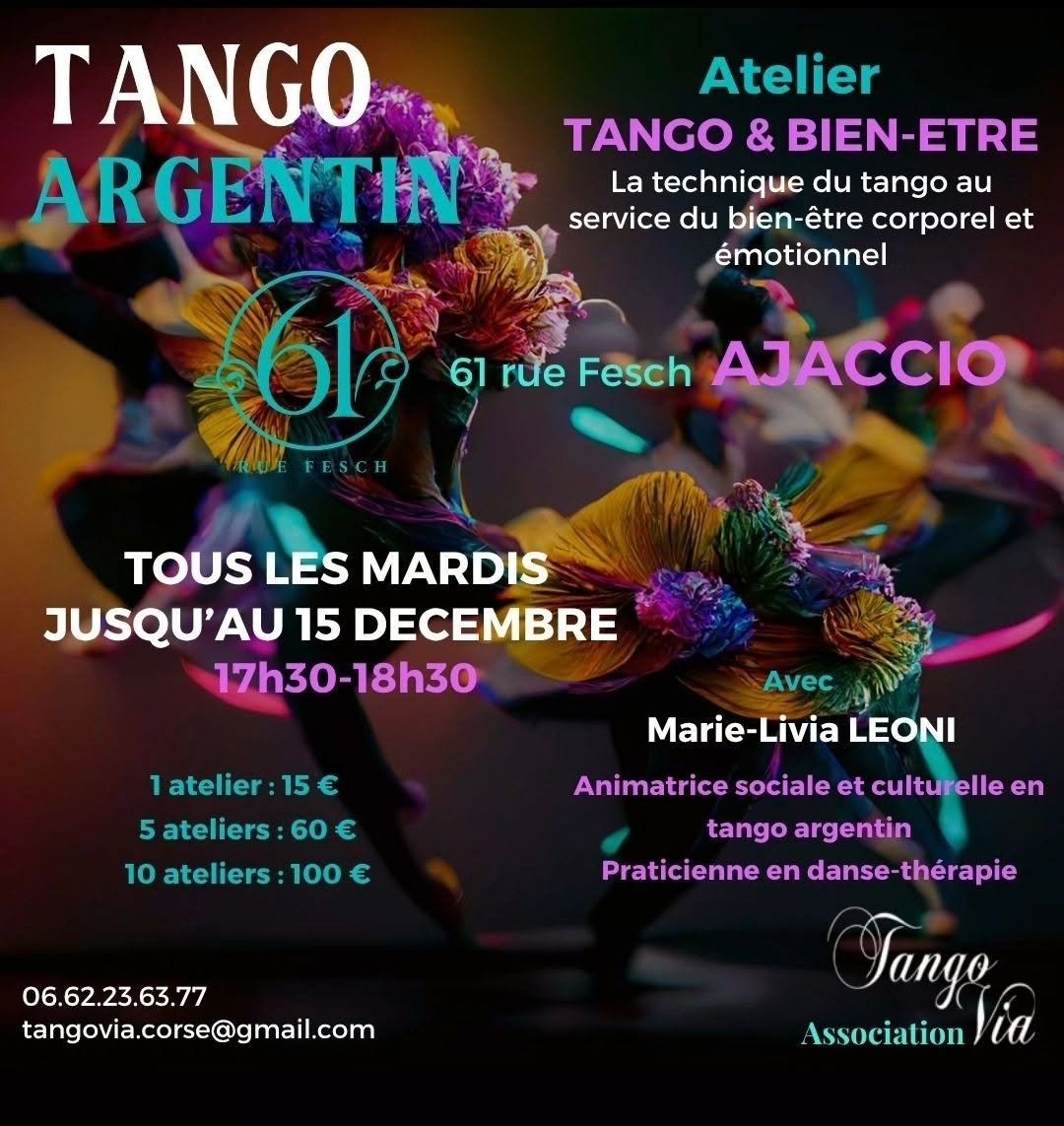Affiche de Atelier tango argentin &amp; bien-être