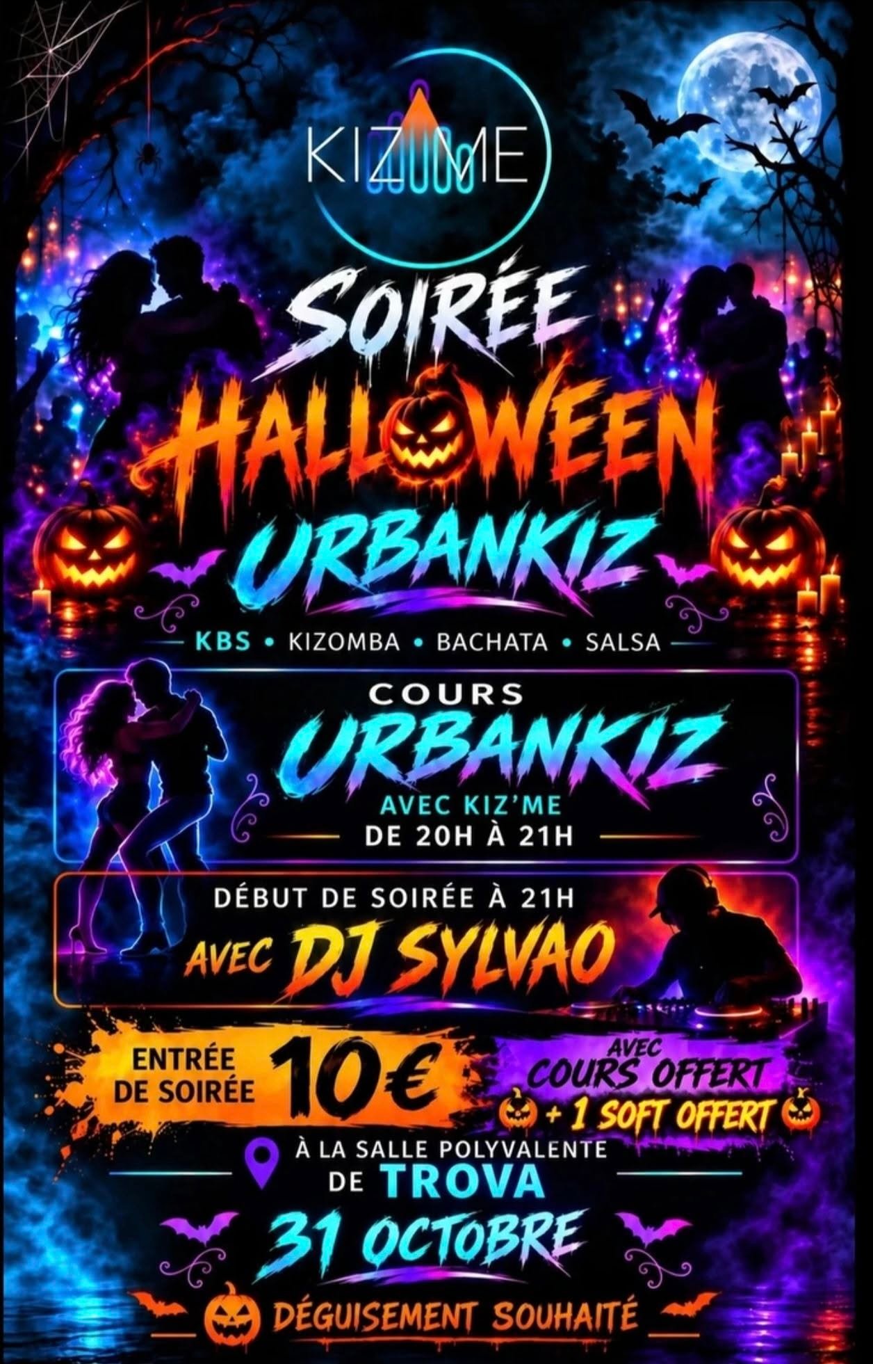 Affiche de Soirée Halloween Urbankiz